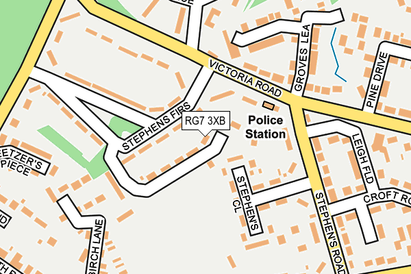 RG7 3XB map - OS OpenMap – Local (Ordnance Survey)