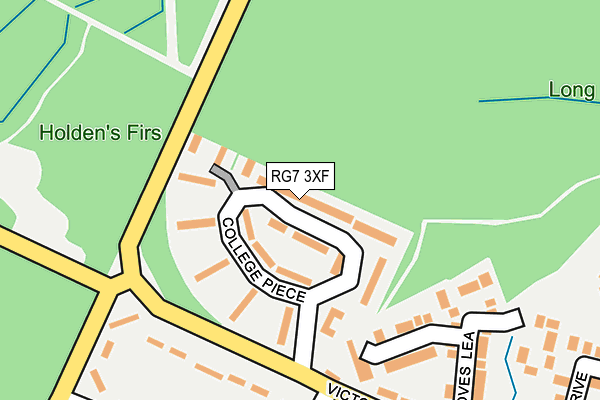 RG7 3XF map - OS OpenMap – Local (Ordnance Survey)