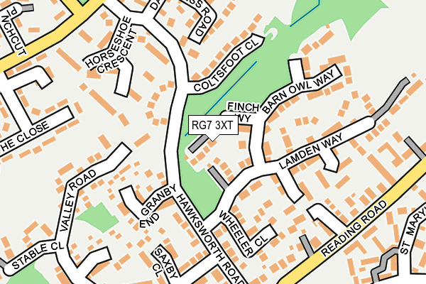 RG7 3XT map - OS OpenMap – Local (Ordnance Survey)
