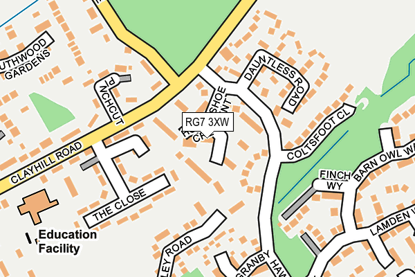 RG7 3XW map - OS OpenMap – Local (Ordnance Survey)
