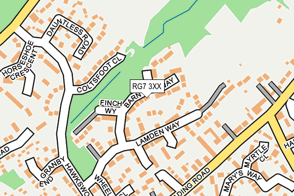 RG7 3XX map - OS OpenMap – Local (Ordnance Survey)