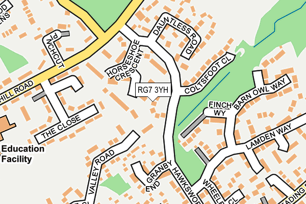RG7 3YH map - OS OpenMap – Local (Ordnance Survey)