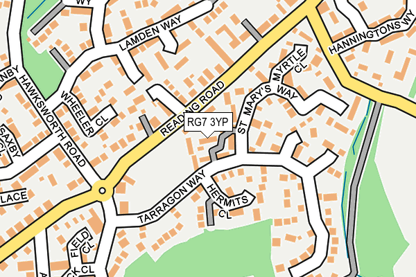 RG7 3YP map - OS OpenMap – Local (Ordnance Survey)
