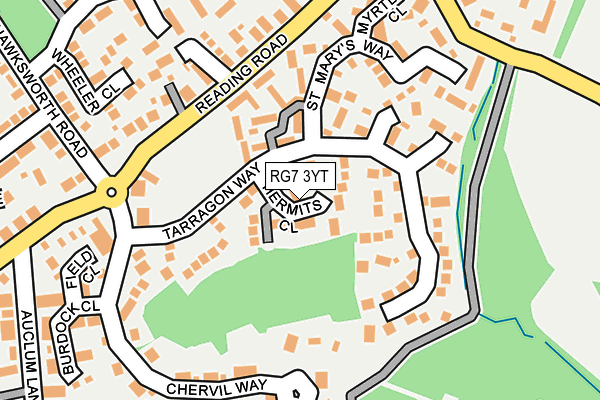 RG7 3YT map - OS OpenMap – Local (Ordnance Survey)