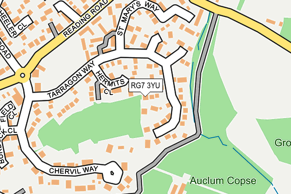 RG7 3YU map - OS OpenMap – Local (Ordnance Survey)