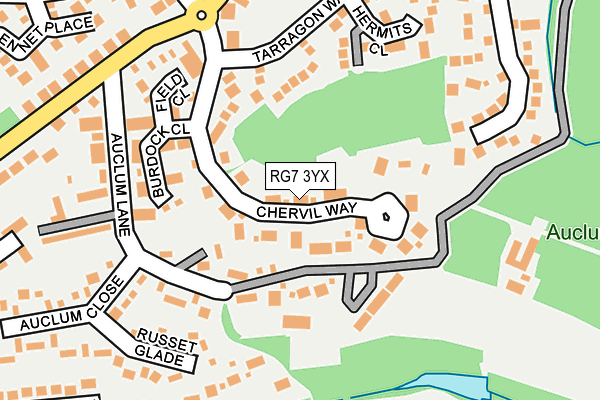 RG7 3YX map - OS OpenMap – Local (Ordnance Survey)