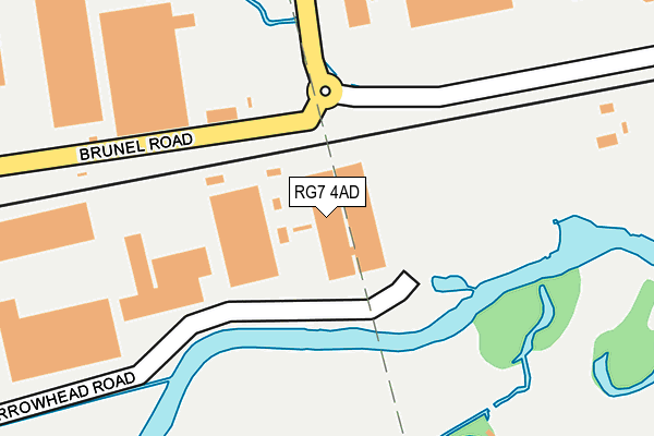 RG7 4AD map - OS OpenMap – Local (Ordnance Survey)