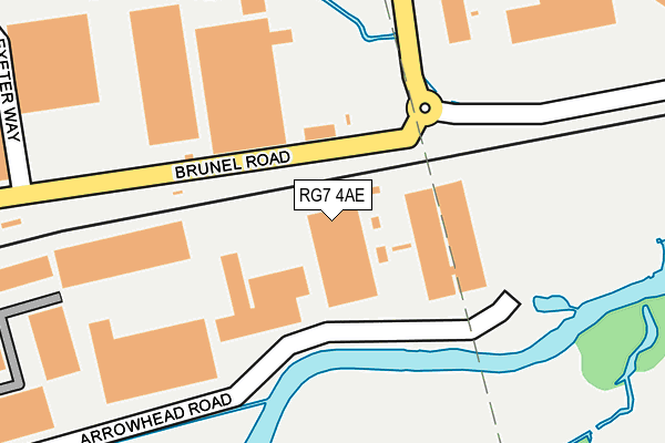 RG7 4AE map - OS OpenMap – Local (Ordnance Survey)