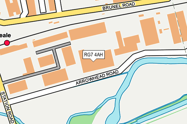 RG7 4AH map - OS OpenMap – Local (Ordnance Survey)