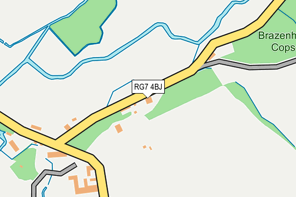 RG7 4BJ map - OS OpenMap – Local (Ordnance Survey)