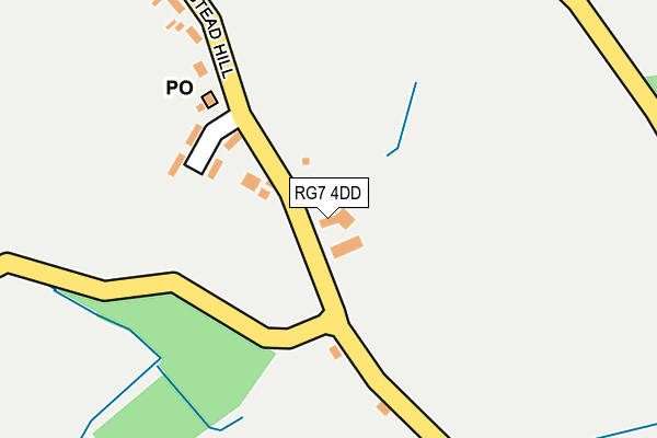 RG7 4DD map - OS OpenMap – Local (Ordnance Survey)