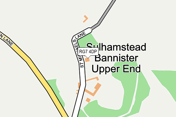 RG7 4DP map - OS OpenMap – Local (Ordnance Survey)