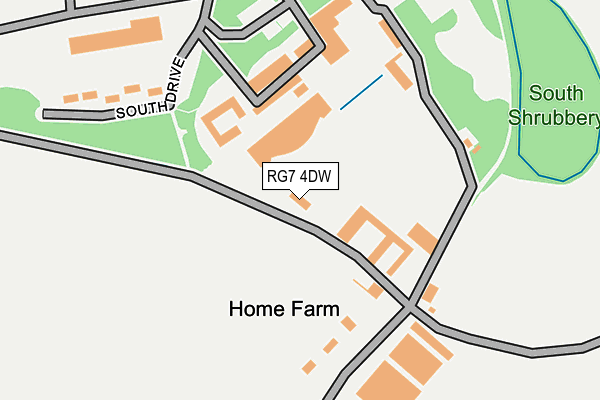 RG7 4DW map - OS OpenMap – Local (Ordnance Survey)