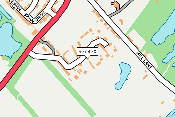 RG7 4GX map - OS OpenMap – Local (Ordnance Survey)
