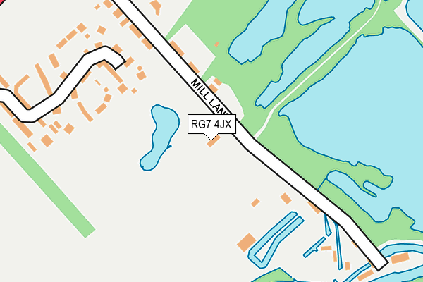 RG7 4JX map - OS OpenMap – Local (Ordnance Survey)