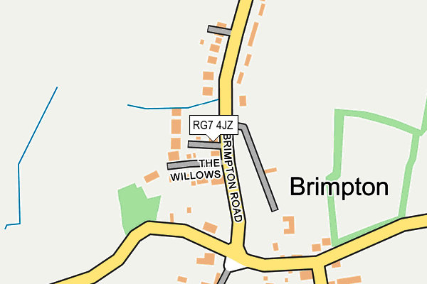 RG7 4JZ map - OS OpenMap – Local (Ordnance Survey)