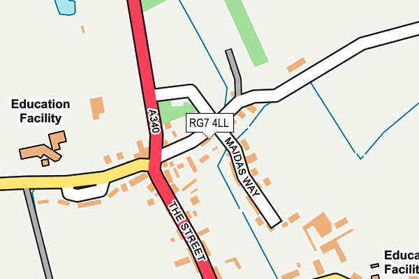 RG7 4LL map - OS OpenMap – Local (Ordnance Survey)