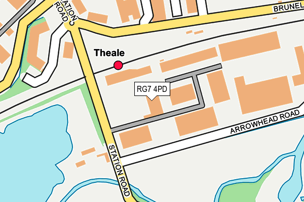 RG7 4PD map - OS OpenMap – Local (Ordnance Survey)