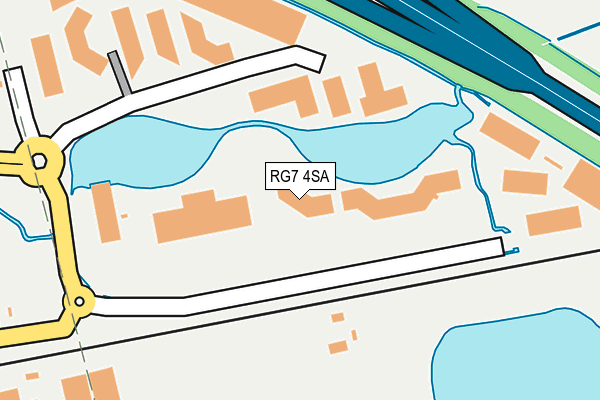 RG7 4SA map - OS OpenMap – Local (Ordnance Survey)