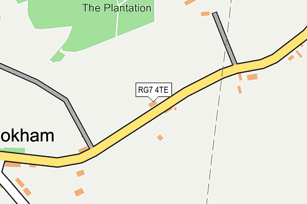 RG7 4TE map - OS OpenMap – Local (Ordnance Survey)