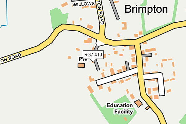 RG7 4TJ map - OS OpenMap – Local (Ordnance Survey)