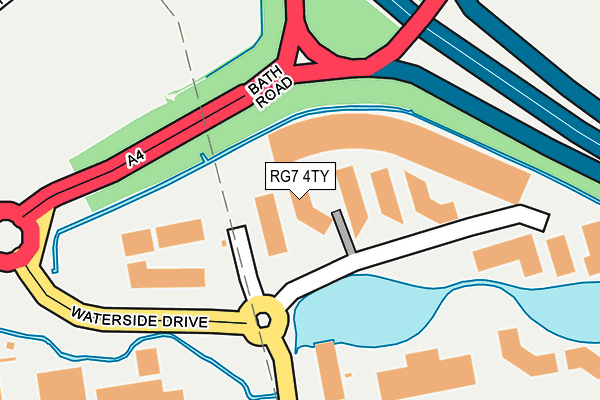 RG7 4TY map - OS OpenMap – Local (Ordnance Survey)