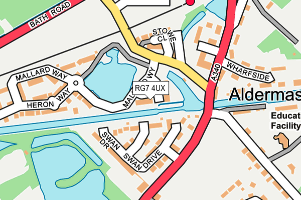 RG7 4UX map - OS OpenMap – Local (Ordnance Survey)