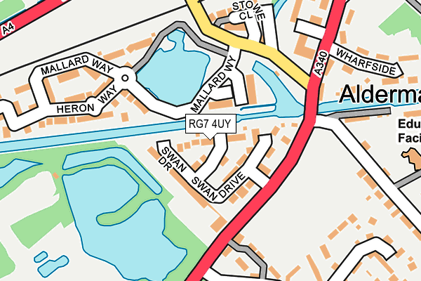 RG7 4UY map - OS OpenMap – Local (Ordnance Survey)