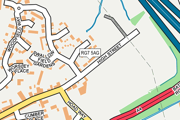 RG7 5AG map - OS OpenMap – Local (Ordnance Survey)