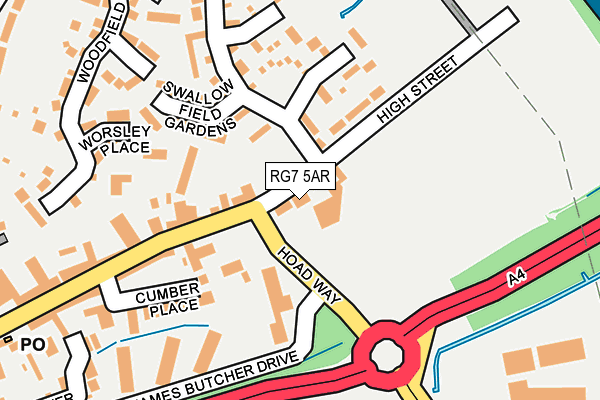 RG7 5AR map - OS OpenMap – Local (Ordnance Survey)
