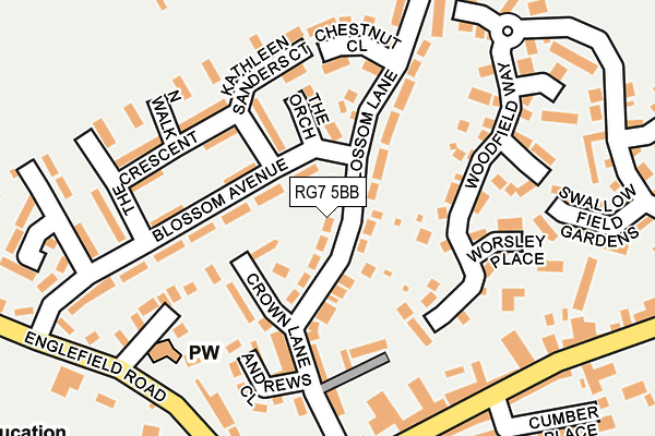 RG7 5BB map - OS OpenMap – Local (Ordnance Survey)