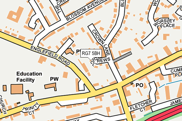 RG7 5BH map - OS OpenMap – Local (Ordnance Survey)
