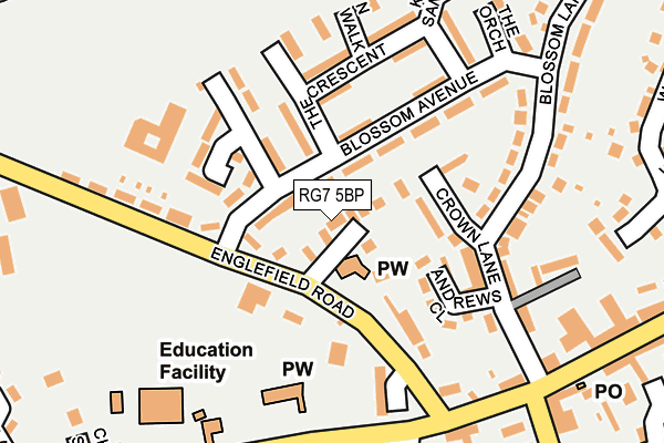 RG7 5BP map - OS OpenMap – Local (Ordnance Survey)