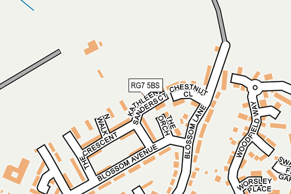 RG7 5BS map - OS OpenMap – Local (Ordnance Survey)