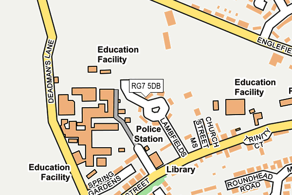 RG7 5DB map - OS OpenMap – Local (Ordnance Survey)