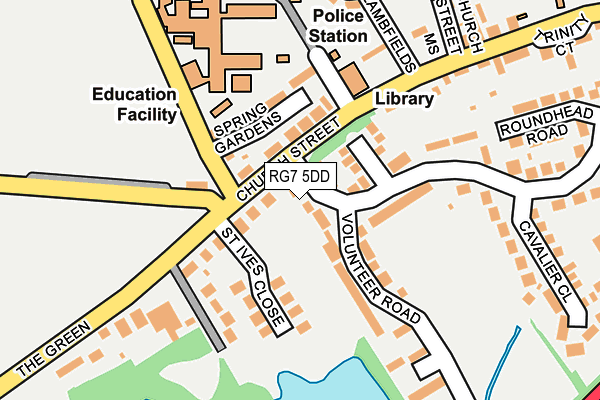 RG7 5DD map - OS OpenMap – Local (Ordnance Survey)