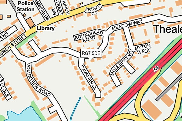 RG7 5DE map - OS OpenMap – Local (Ordnance Survey)