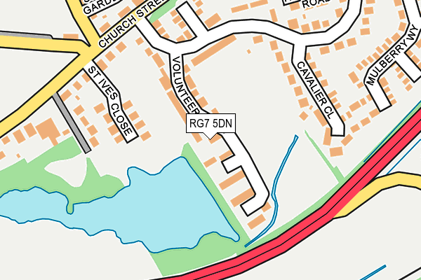 RG7 5DN map - OS OpenMap – Local (Ordnance Survey)
