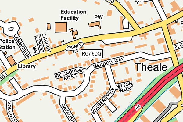 RG7 5DQ map - OS OpenMap – Local (Ordnance Survey)
