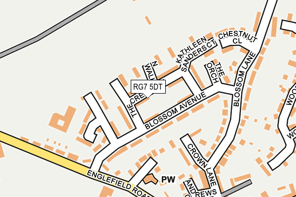 RG7 5DT map - OS OpenMap – Local (Ordnance Survey)