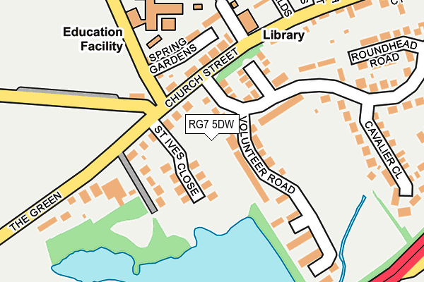 RG7 5DW map - OS OpenMap – Local (Ordnance Survey)