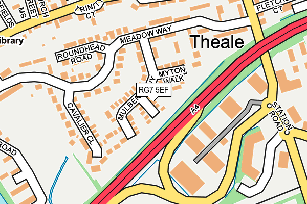 RG7 5EF map - OS OpenMap – Local (Ordnance Survey)