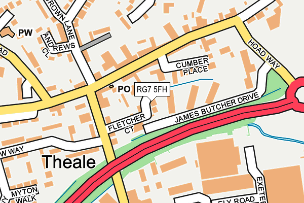 RG7 5FH map - OS OpenMap – Local (Ordnance Survey)