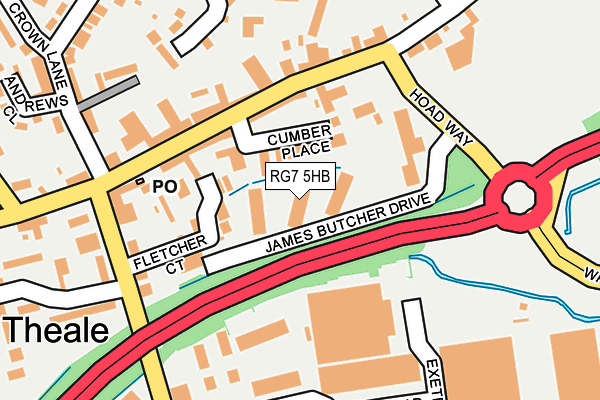 RG7 5HB map - OS OpenMap – Local (Ordnance Survey)