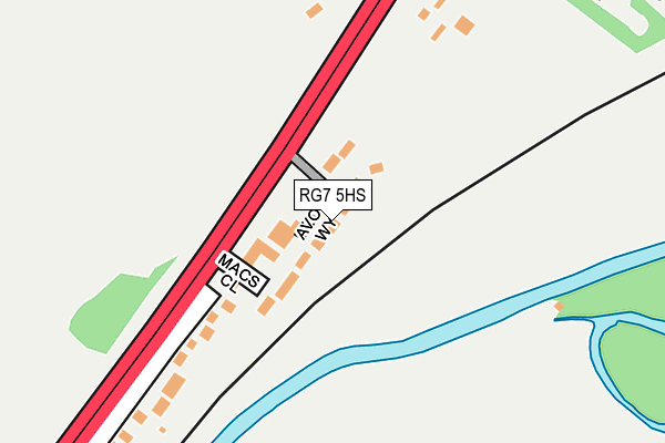 RG7 5HS map - OS OpenMap – Local (Ordnance Survey)