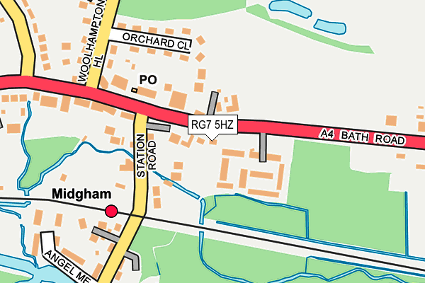 RG7 5HZ map - OS OpenMap – Local (Ordnance Survey)