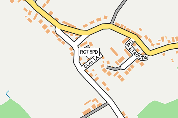 RG7 5PD map - OS OpenMap – Local (Ordnance Survey)