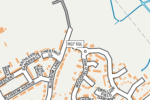 RG7 5QL map - OS OpenMap – Local (Ordnance Survey)