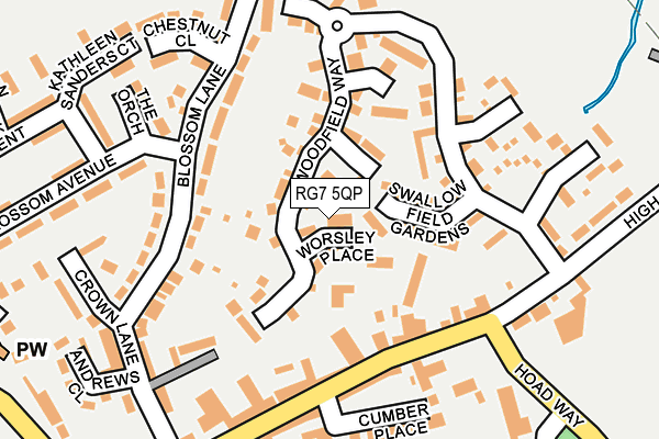 RG7 5QP map - OS OpenMap – Local (Ordnance Survey)