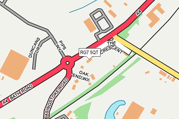 RG7 5QT map - OS OpenMap – Local (Ordnance Survey)